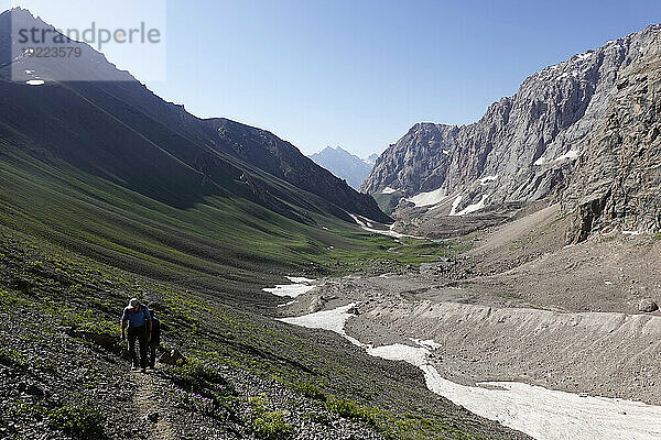 Die abgelegenen und spektakulären Fann-Berge  Teil des westlichen Pamir-Alay  Tadschikistan  Zentralasien  Asien