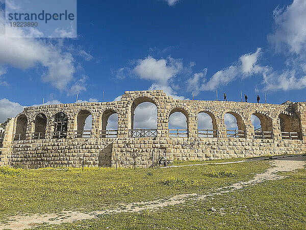 Eingang zum Hippodrom in Jerash  vermutlich 331 v. Chr. von Alexander dem Großen  Jerash  Jordanien  Naher Osten gegründet