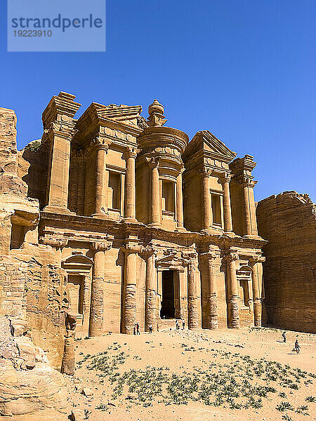 Das Petra-Kloster (Al Dayr)  der Archäologische Park Petra  UNESCO-Weltkulturerbe  eines der neuen sieben Weltwunder  Petra  Jordanien  Naher Osten