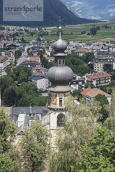 Turm der Kirche Santa Katerina  Bruneck  Südtirol (Südtirol) (Provinz Bozen)  Italien  Europa