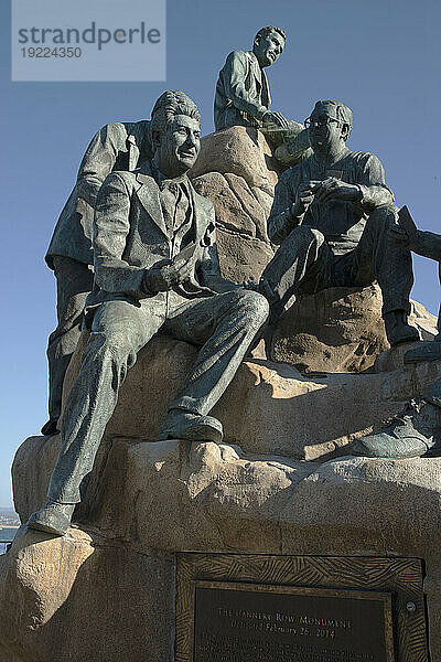 Steinbeck-Statue  Cannery Row  Monterey  Kalifornien  Vereinigte Staaten von Amerika  Nordamerika