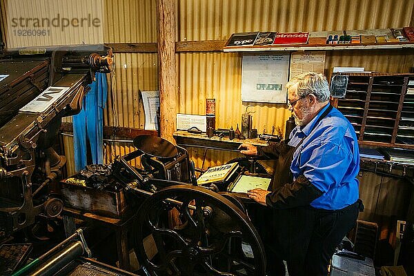 Herberton  Australien  3. Juli 2016: Eine Szene aus dem Herberton Historic Village  das die Atmosphäre einer Bergbaustadt in Herberton  Queensland  wiedergibt  Ozeanien