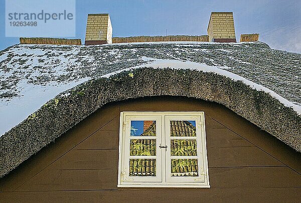 Rügen im Winter - Reetdach