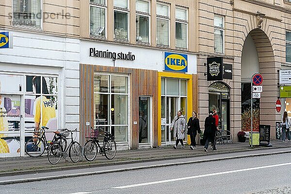 Kopenhagen  Dänemark  16. Oktober 2022: Ladenfront des IKEA Planungsstudios in der Vesterbrogade  Europa