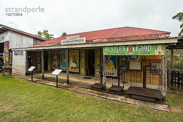 Herberton  Australien  3. Juli: Eine Szene aus dem Herberton Historic Village  das die Atmosphäre einer Bergbaustadt in Herberton  Queensland  wiedergibt  am 3. Juli 2016  Ozeanien
