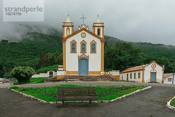 Kirche in Ribeirão da Ilha  Florianopolis  Santa Catarina  Brasilien. Eines der wichtigsten touristischen Ziele in der südlichen Region