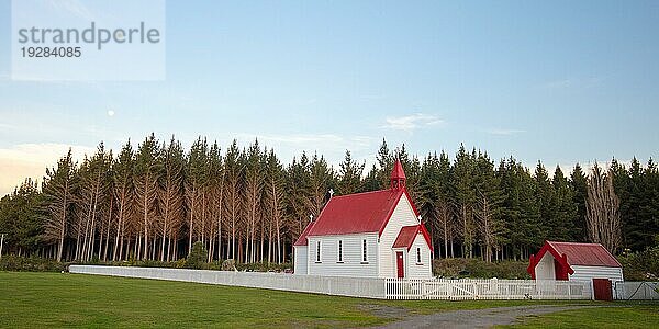 Waitetoko Church at Waitetoko Marae ist eine alte Maori Kirche in der Nähe von Turangi im Taupo District  Waikato  Neuseeland  Ozeanien