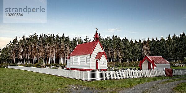 Waitetoko Church at Waitetoko Marae ist eine alte Maori Kirche in der Nähe von Turangi im Taupo District  Waikato  Neuseeland  Ozeanien