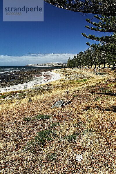 Küstenlandschaft am Saint-Vincent-Golf südlich von Adelaide  South Australia  Australien  Ozeanien