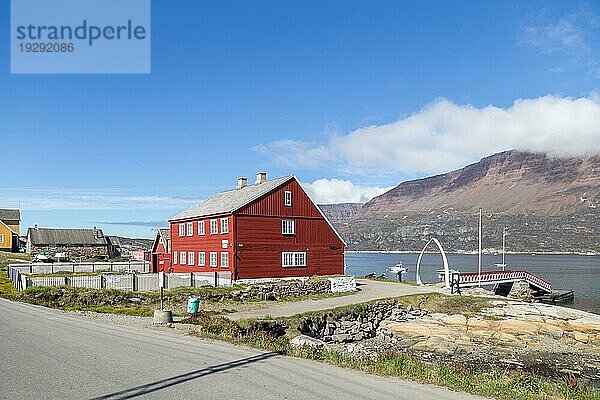 Qeqertarsuaq  Grönland  3. Juli 2018: Außenansicht des Museums von Qeqertarsuaq  Nordamerika