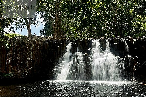Die Rochester Falls im Süden von Mauritius  Afrika. Rochester Falls im Süden von Mauritius