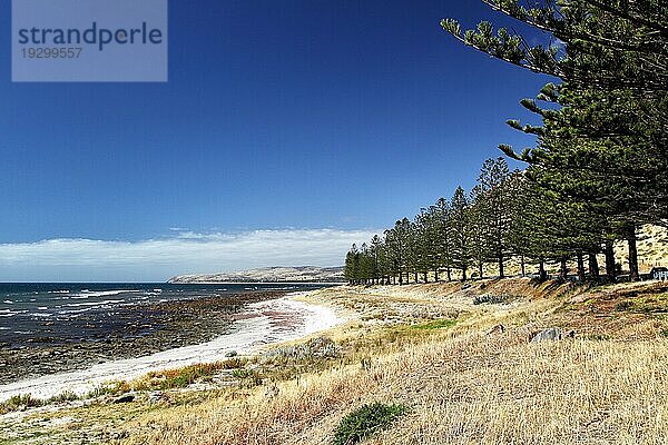 Küstenlandschaft am Saint-Vincent-Golf südlich von Adelaide  South Australia  Australien  Ozeanien