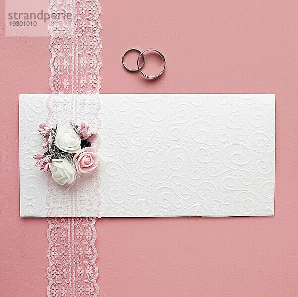 Luxus Hochzeit Konzept minimalistischen Umschlag