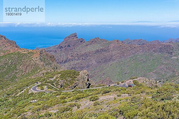 Steilküste der Berggemeinde Masca im Norden von Teneriffa  Kanarische Inseln