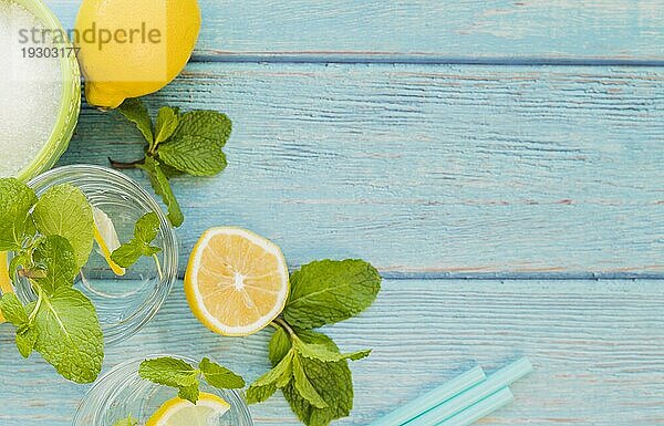 Zutaten erfrischende Limonade