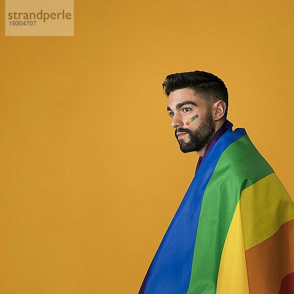 Schöne homosexuelle Verpackung Regenbogenflagge
