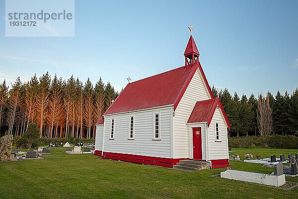 Waitetoko Church at Waitetoko Marae ist eine alte Maori Kirche in der Nähe von Turangi im Taupo District  Waikato  Neuseeland  Ozeanien