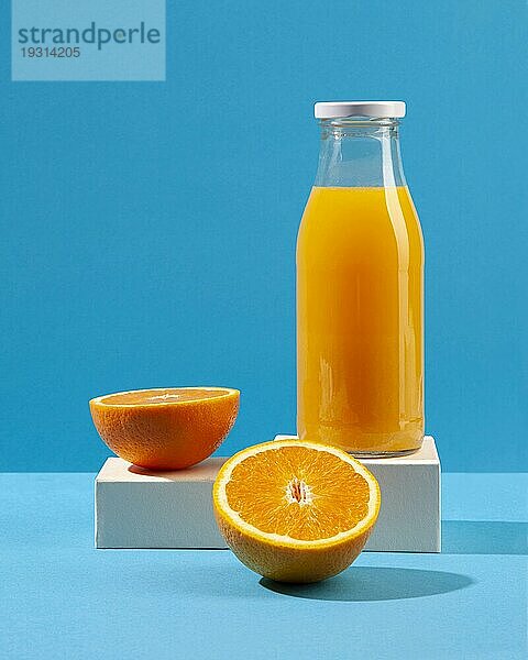 Orangensaft Fruchtarrangement
