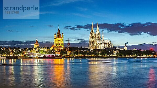 Cologne panorama city skyline  Deutschland  Europa