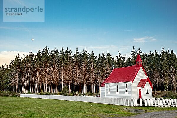 Waitetoko Church at Waitetoko Marae ist eine alte Maori Kirche in der Nähe von Turangi im Taupo District  Waikato  Neuseeland  Ozeanien