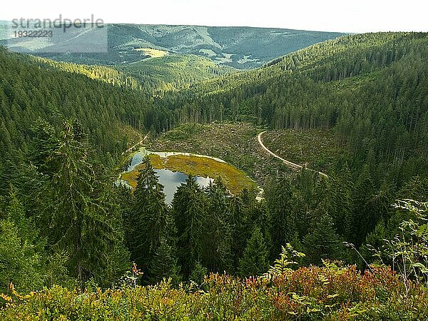 Huzenbachseeblick  Huzenbacher See  Karsee  Schwarzwaldtälerstraße  Nordschwarzwald  Baden-Württemberg  Deutschland  Europa