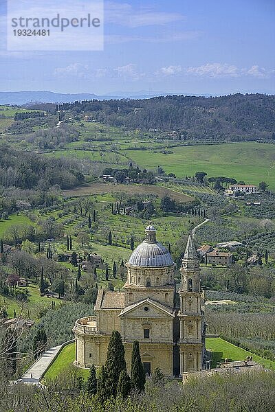 Kirche Tempio di San Biagio  Montepulciano  Provinz Siena  Italien  Europa