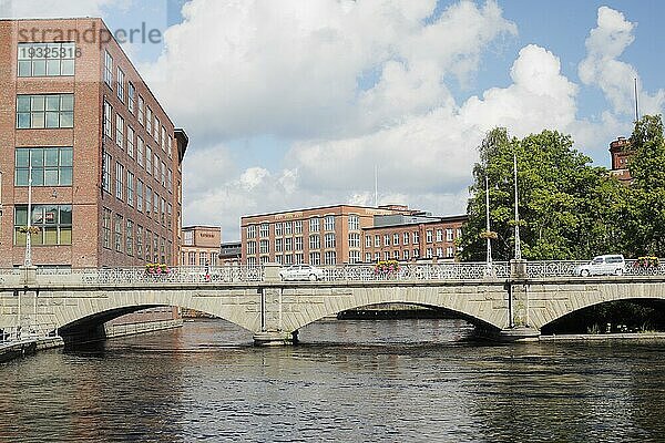 Brücke in der Stadt Tampere  Finnland  Europa