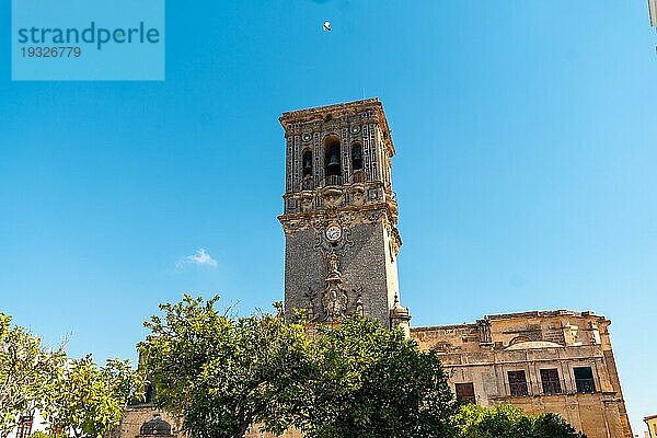 Kleine Basilika der Heiligen Maria der Himmelfahrt Arcos de la Frontera in Cádiz  Andalusien