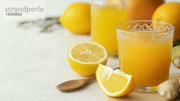Leckeres Orangensaftglas