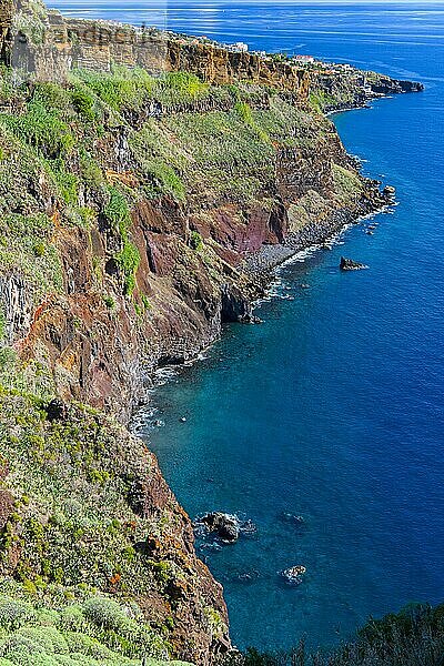 Steilküste bei Garajau  Insel Madeira  Portugal  Europa