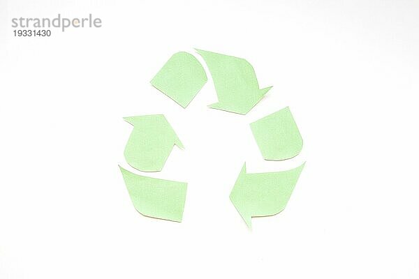 Grünes Papier Recycling Logo