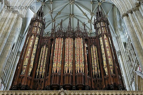 Innenansicht  Orgel  York Minster  Archidiocese of York  York  England  Großbritannien  Europa