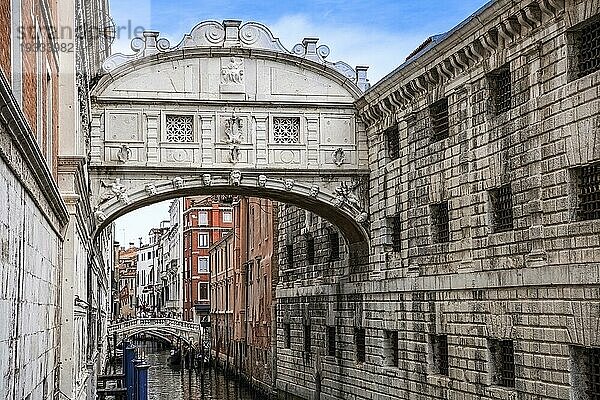 Seufzerbrücke  Ponte dei Sospiri  Venedig  Venetien  Italien  Europa