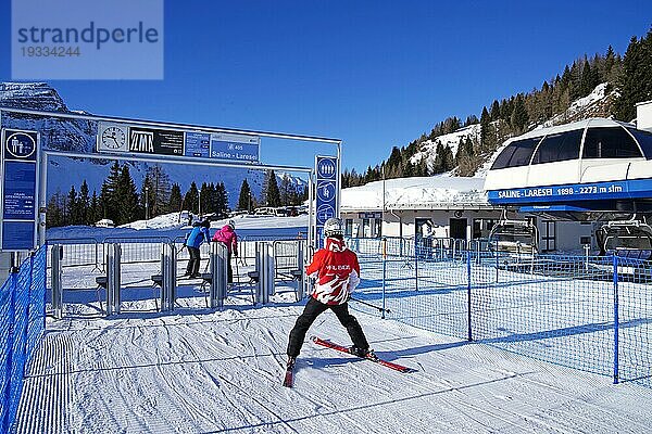 Ski area Passo San Pellegrino-Falcade  Tre Valli  Palagruppe  Dolomitengruppe  Provinze Belluno  Falcade  Belluno  Italien  Europa