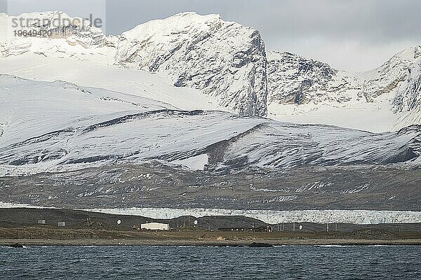 Polnische Forschungsstation Polska Stacja Polarna  Isbjørnhamna  Hornsund  Spitzbergen  Svalbard  Norwegen  Europa