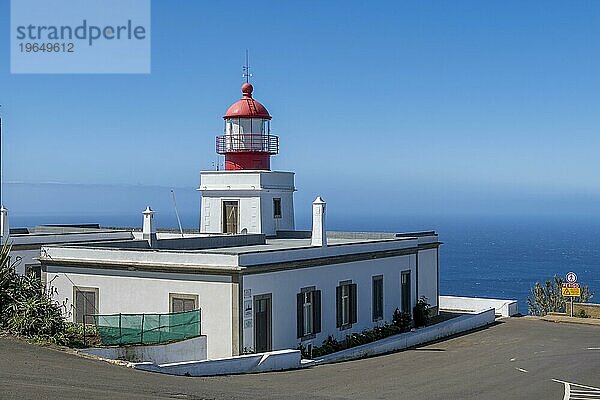 Leuchtturm von Ponta do Pargo  westlichster Punkt von Madeira  Portugal  Europa