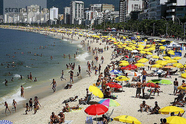 Strand von Ipanema  Rio de Janeiro  Brasilien.