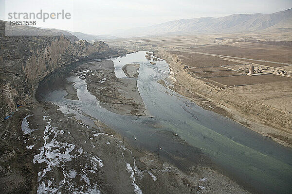 Tigris-Flusstal im Osten der Türkei.