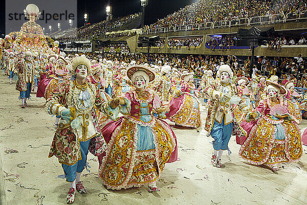 Karnevalsumzug im Sambodrome  Rio de Janeiro  Brasilien.