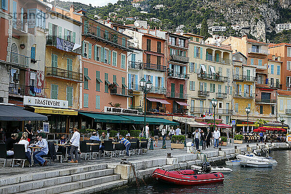 Der Hafen von Villefranche sur Mer  C?te d'Azur  Alpes Maritimes  Provence  Frankreich.