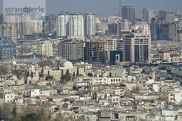 Überblick über Baku  Aserbaidschan.