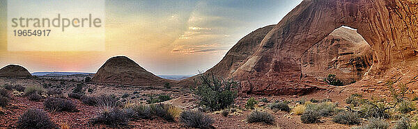 Panorama von Funnel Arch Moab Utah
