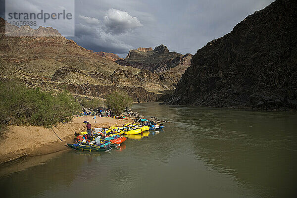 Raft-Trip-Camp  Grand Canyon  Arizona