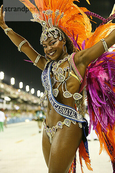 Karnevalsumzug im Sambodrome  Rio de Janeiro  Brasilien.