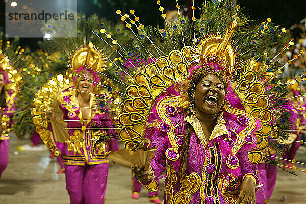 Karnevalsumzug im Sambodrome  Rio de Janeiro  Brasilien.