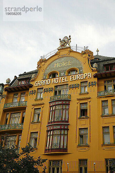 Grand Hotel Europa  Nove Mesto  Prag  Tschechische Republik.