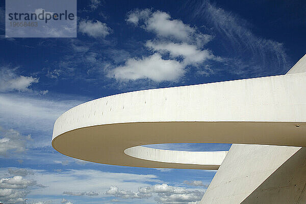 Museo Nacional oder das Nationalmuseum  entworfen von Oscar Niemeyer  Brasilia  Brasilien.