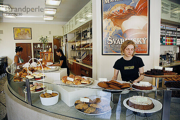 Die Bäckerei in Josefov  Prag  Tschechische Republik.