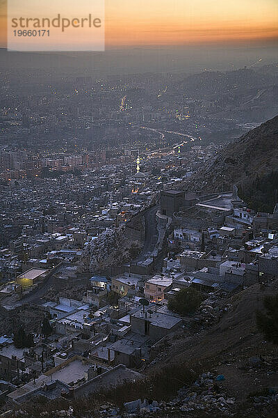 Blick über Damaskus  Syrien.