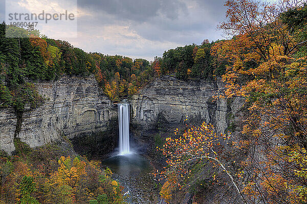 Taughannock Falls im Herbst  Taughannock Falls State Park